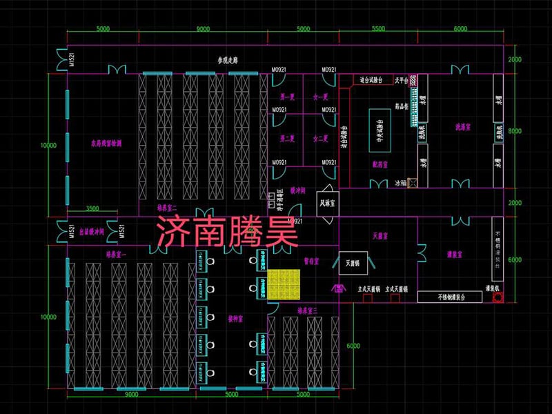 1000平米黄瓜视频成人版室平麵設計圖